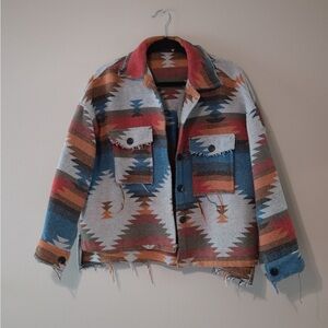 Multicolor Patterned Jacket